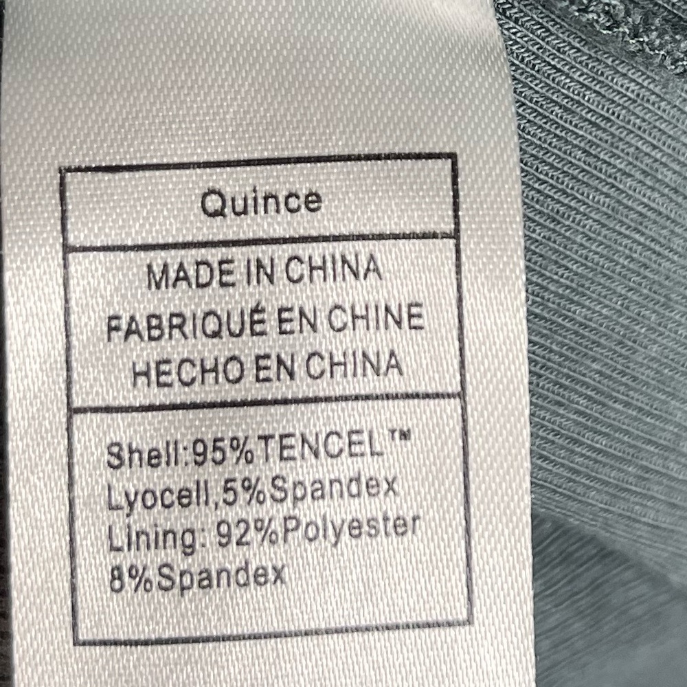 Quince Tencel Rib Knit Dark Olive Tank Midi Dress size medium - Picture 6 of 7